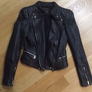 Black Leather Biker Jacket